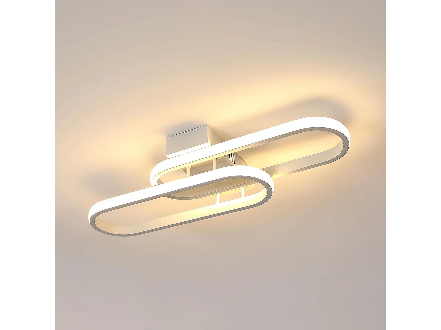 Luz del techo LED 32W 3600LM moderno, blanco, 50.5*17*8cm, en acrílico, luz blanca cálida