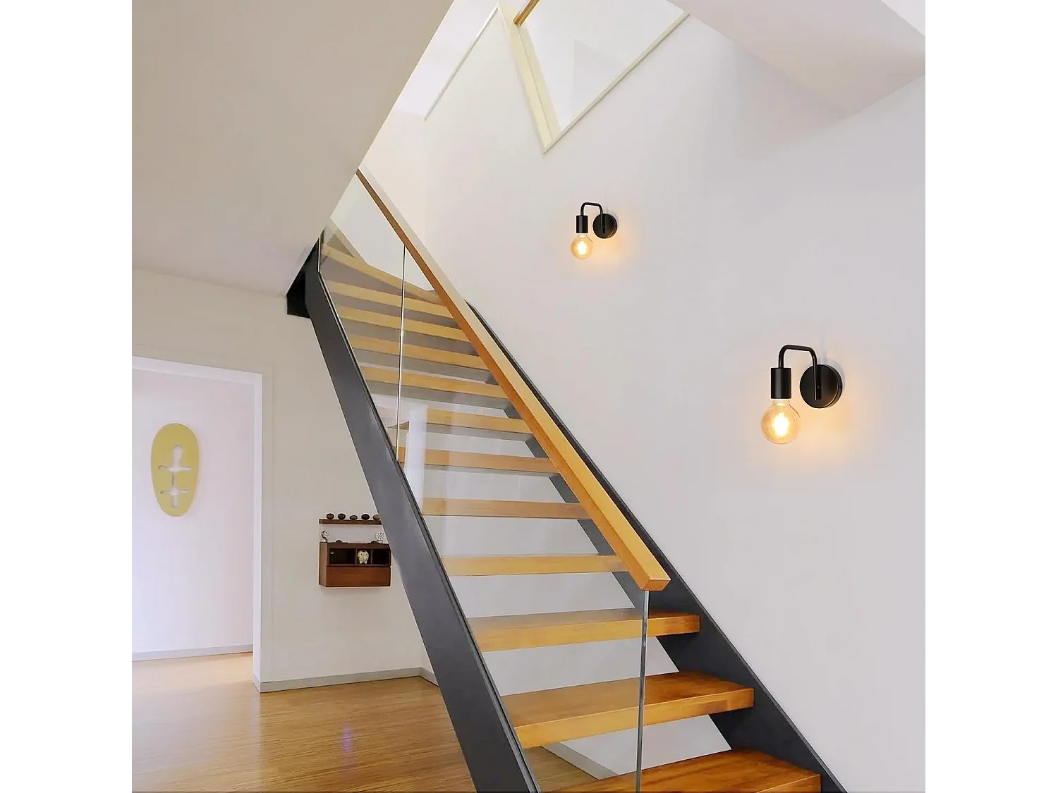 2 pièces applique murale intérieur vintage lampe murale e27 base pour chambre à coucher co