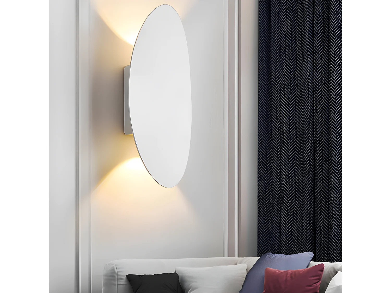 Applique murale led moderne lampe murale 6w, blanc, 19.5*7.5*4.5cm, blanc chaud 3000k