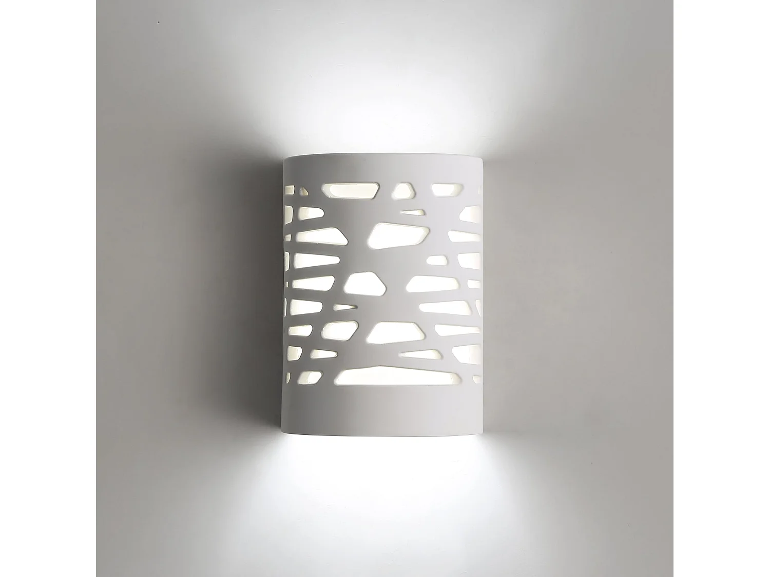 Modern binnenwandlicht, 10 * 13 * 18 cm, wit, G9 witte gloeilamp