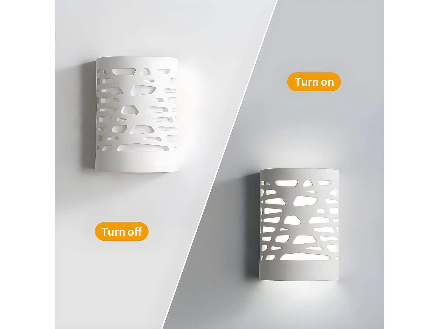 Modern binnenwandlicht, 10 * 13 * 18 cm, wit, G9 witte gloeilamp