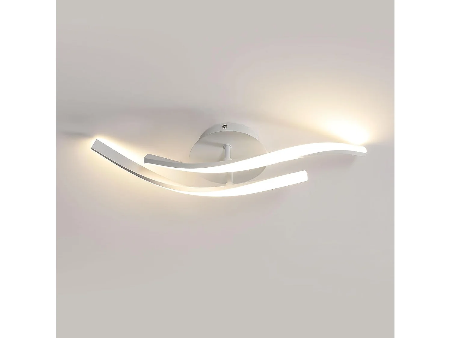 Plafonnier led 18w design moderne, 52*14*10Cm, blanc chaud 3000k forme de ligne