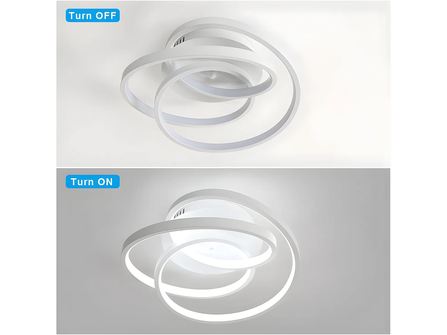 Plafonnier led design moderne rond, 30*10cm, blanc, lampe de plafond 40w pour salon chambre