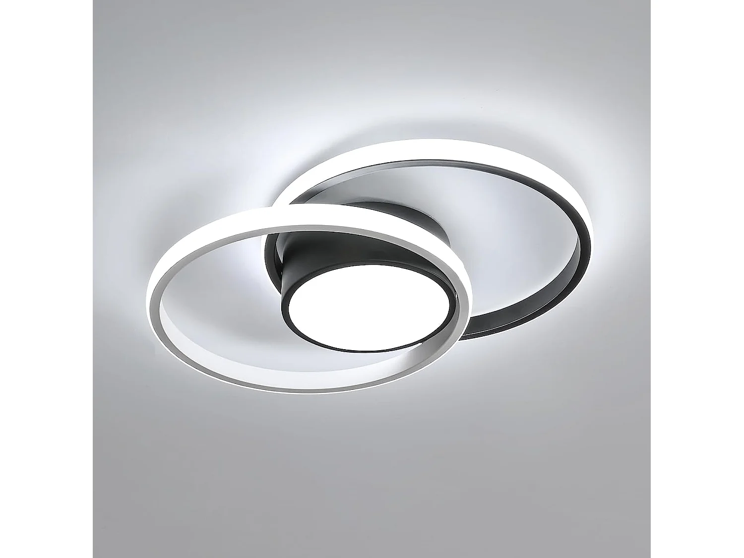 plafonnier led, luminaire plafonnier chambre, 42w 4000lm, rond lampe de plafond moderne po