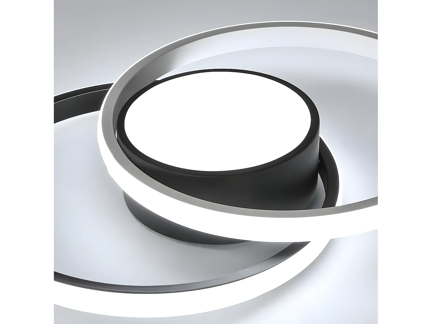 plafonnier led, luminaire plafonnier chambre, 42w 4000lm, rond lampe de plafond moderne po