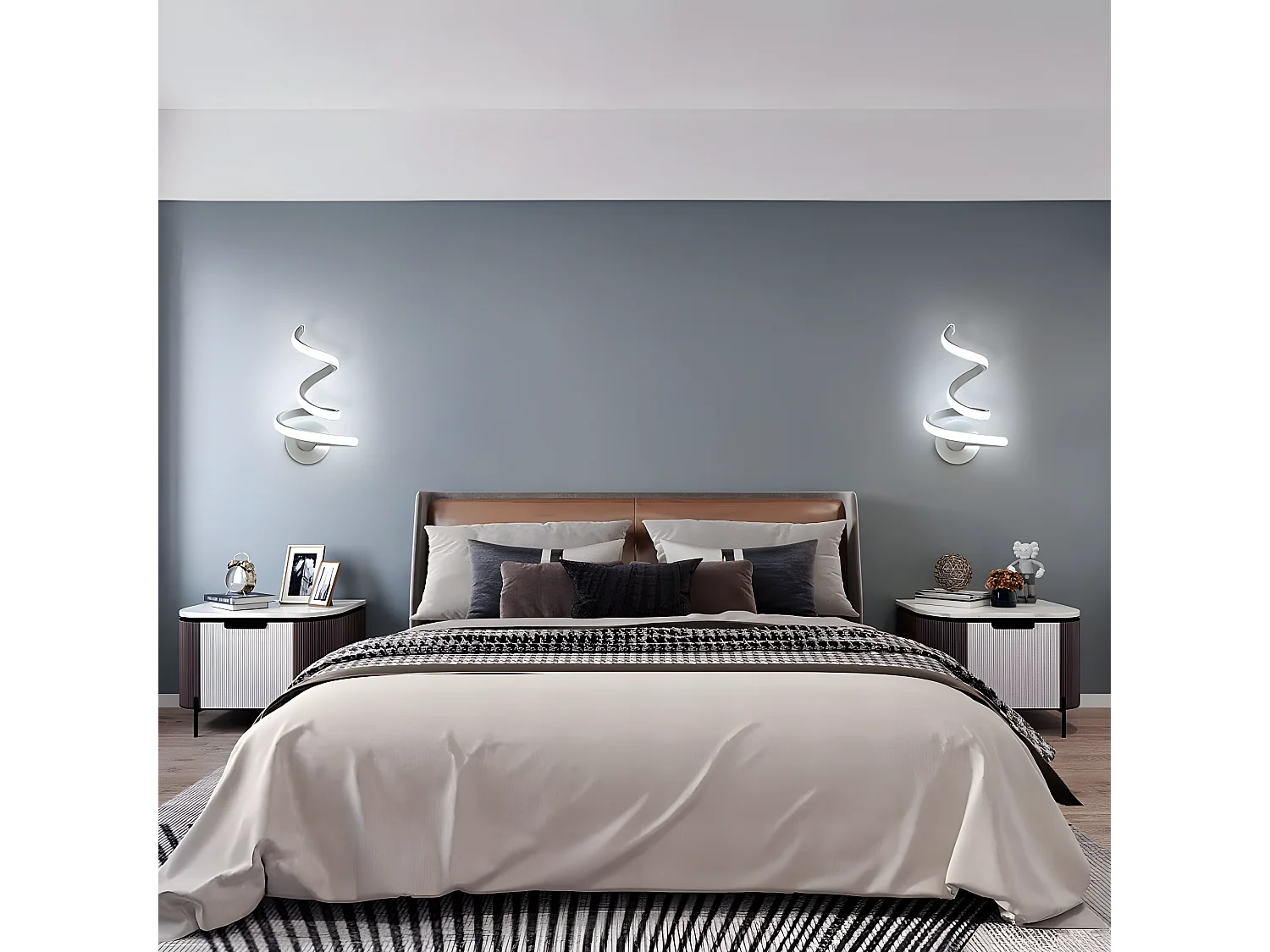 Luz de pared interior LED, 30*15 cm, blanco, 24w 1900lm creatividad minimalista moderna