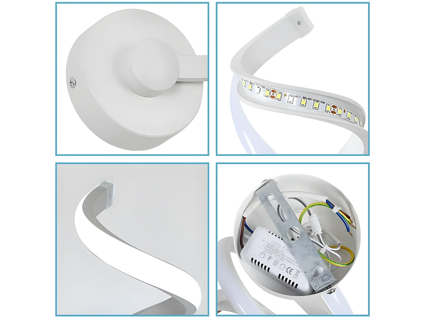 Luz de pared interior LED, 30*15 cm, blanco, 24w 1900lm creatividad minimalista moderna