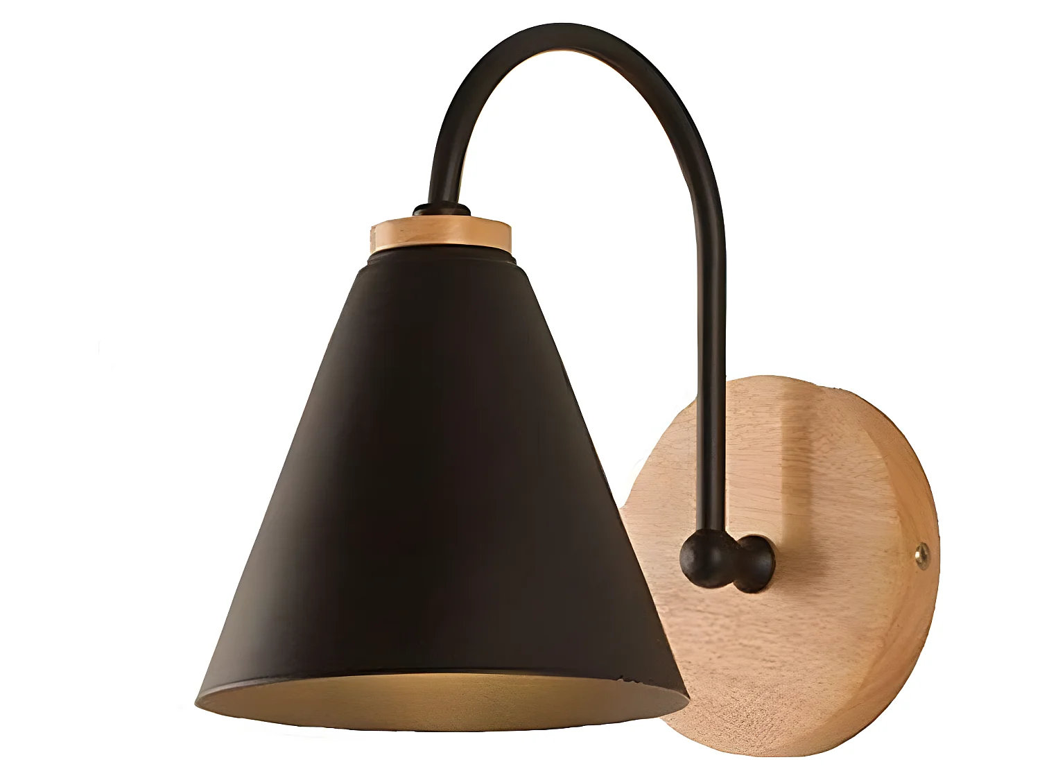 applique de chevet bois scandinave lampe murale e27 base pour chambre à coucher, salon, co