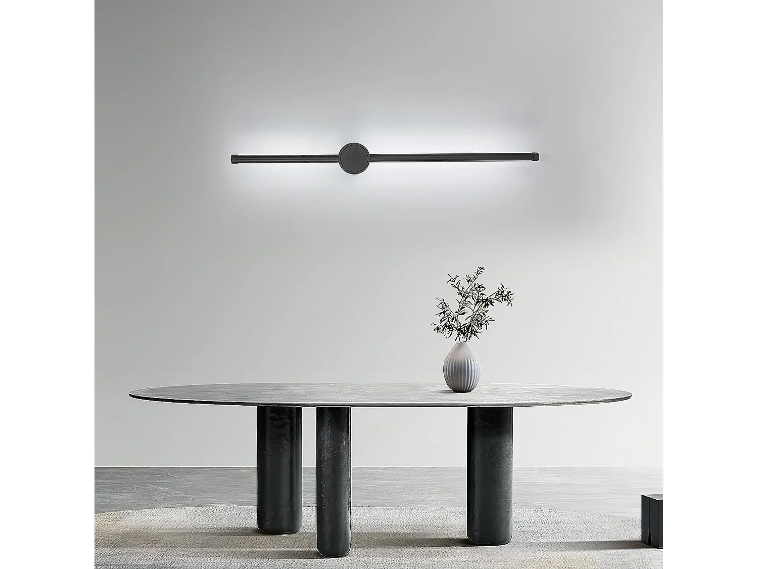 applique murale intérieur, applique murale led 360° rotative 6500k blanc froid, lampe mura