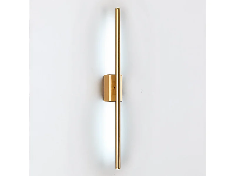 Applique murale intérieure led minimaliste moderne, or, 60*2cm, 8w, lumière blanc froid