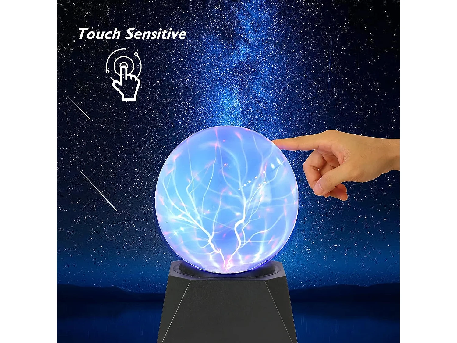 Plasma Magic Plasma 10 cm, 4-Zoll-Kugelplasmalampe, empfindliches Plasmalicht