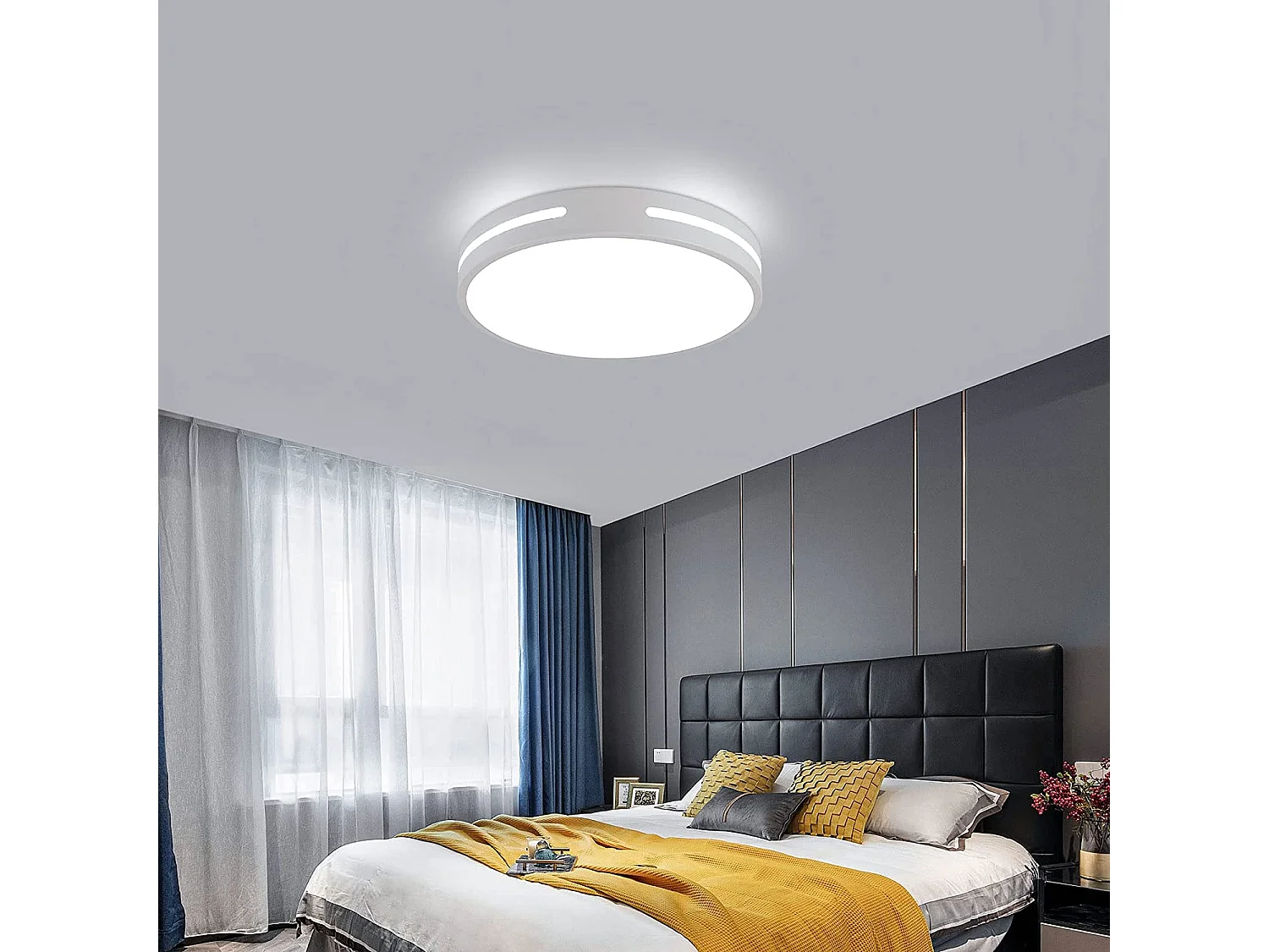 Plafonniers led, lampe de plafond moderne simple, diamètre 30 cm blanc 6500k, luminaire blanc