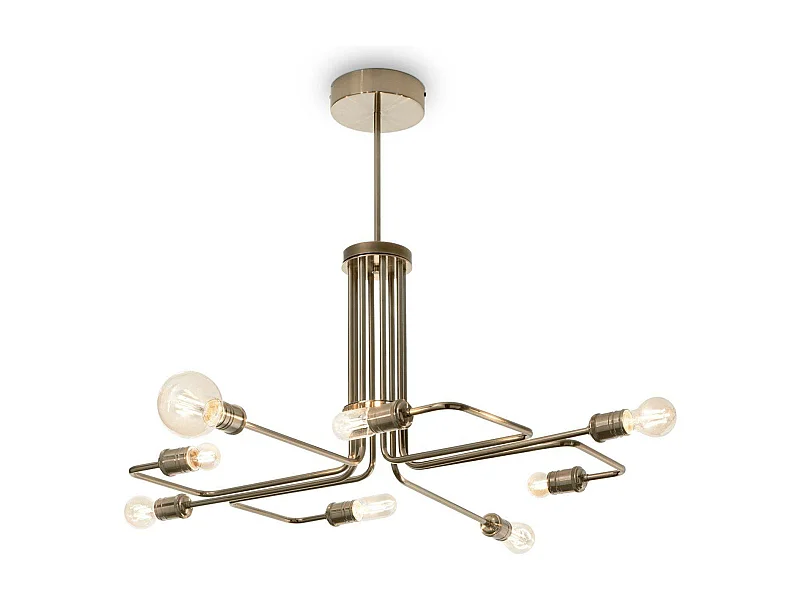 Ideal Lux Triumph Suspension à 8 bras multiples, laiton antique