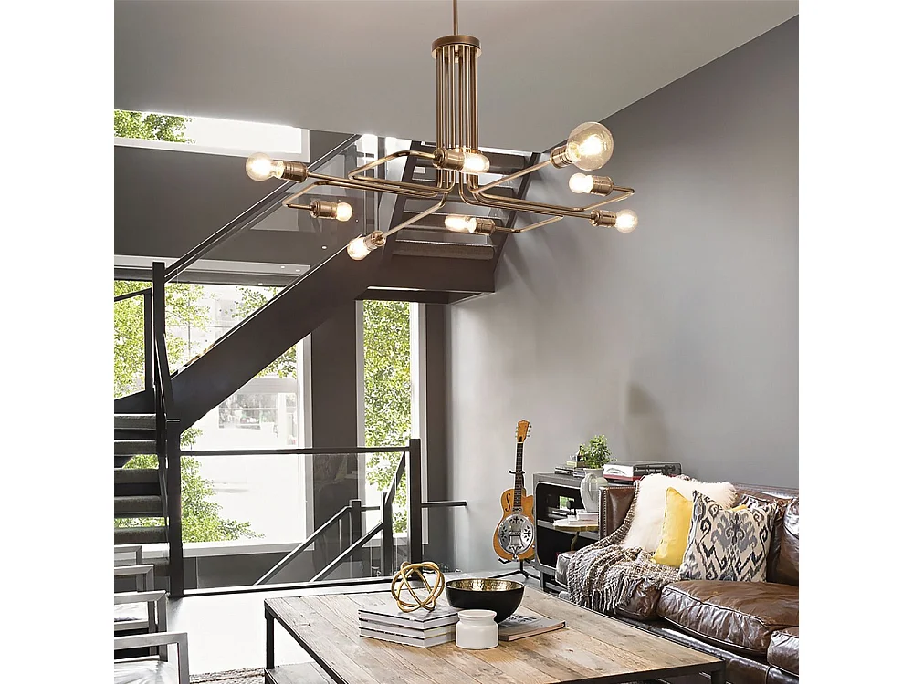 Ideal Lux Triumph Suspension à 8 bras multiples, laiton antique