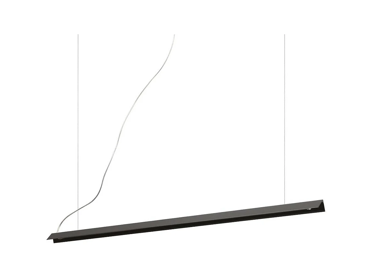 Ideal Lux V-LINE Plafonnier Led Suspendu Intégré Noir 3000K
