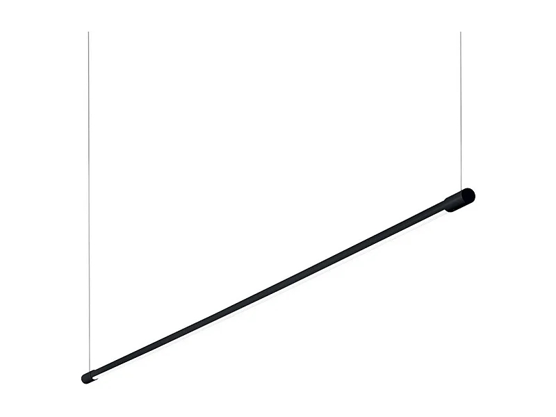 Dekorative lineare integrierte LED-Pendelleuchte Schwarz, 3000K