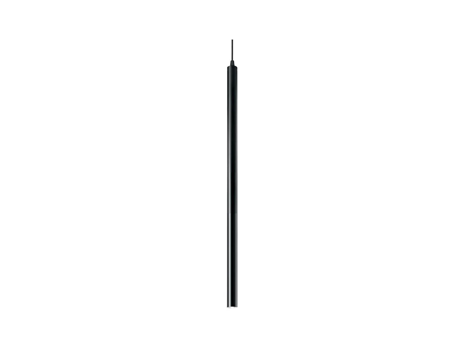 Ideal Lux Ultrathin Luminaire suspendu mince à 1 ampoule DEL, noir