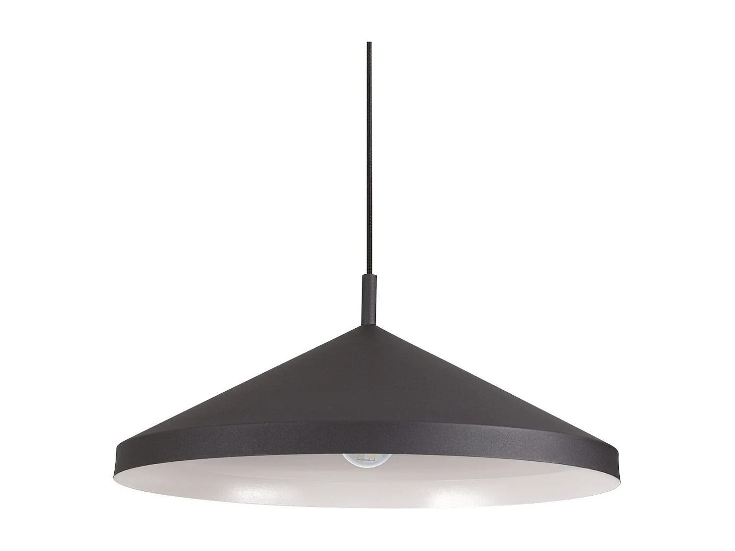 Ideal Lux YURTA Dome Pendelleuchte Schwarz 50cm