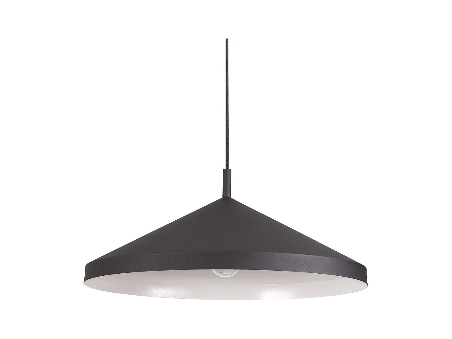 Ideal Lux YURTA Plafonnier Dome Suspension Noir 50cm