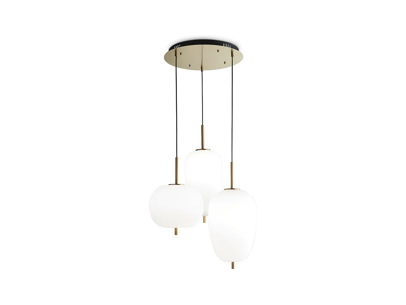 Ideal Lux UMILE Suspension LED Cluster Intégrée 3 Lumières Blanc 3000K