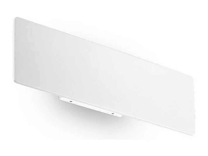 Rechthoekige wandlamp in aluminium met witte afwerking