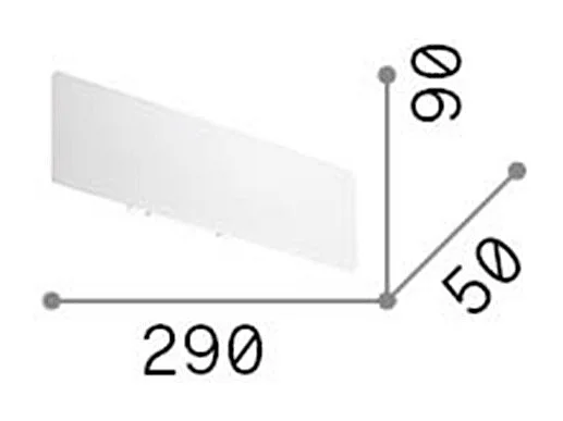 Ideal Lux Zig - LED 12 Licht Wandleuchte Weiß