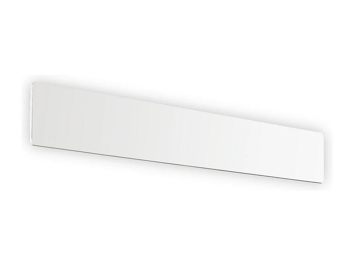 Rechthoekige wandlamp in aluminium met witte afwerking