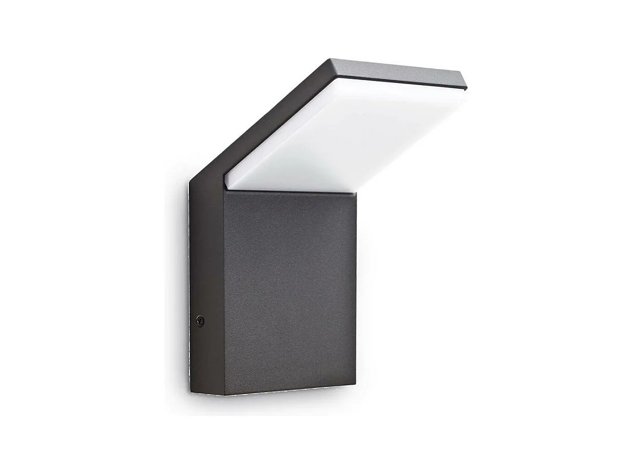 Ideal Lux Style Applique Murale Extérieure LED 1 Lumière Anthracite IP54