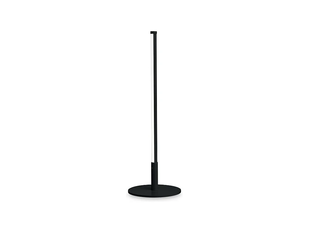 Lampe de table LED décorative intégrée noire, 3000K