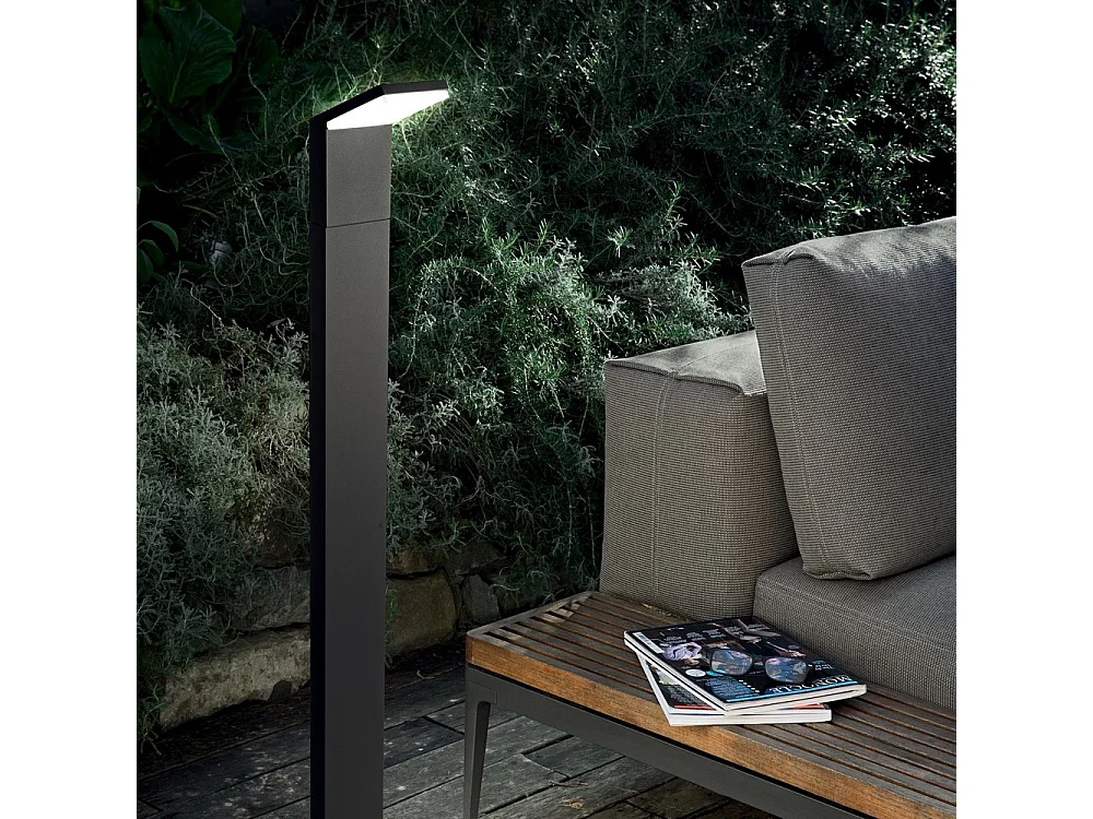 Ideal Lux Style Borne d'extérieur LED 1 lumière anthracite IP54
