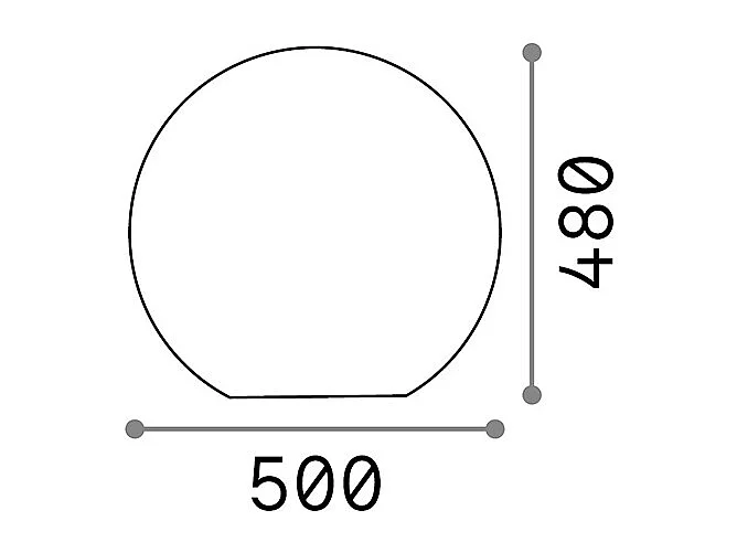 Ideal Lux Sole - 1 Licht Outdoor Bodenlicht Weiß