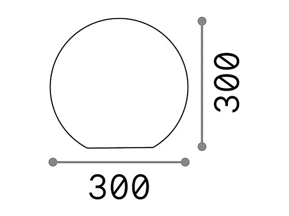 Ideal Lux Sole 1 lumière extérieure au sol blanc