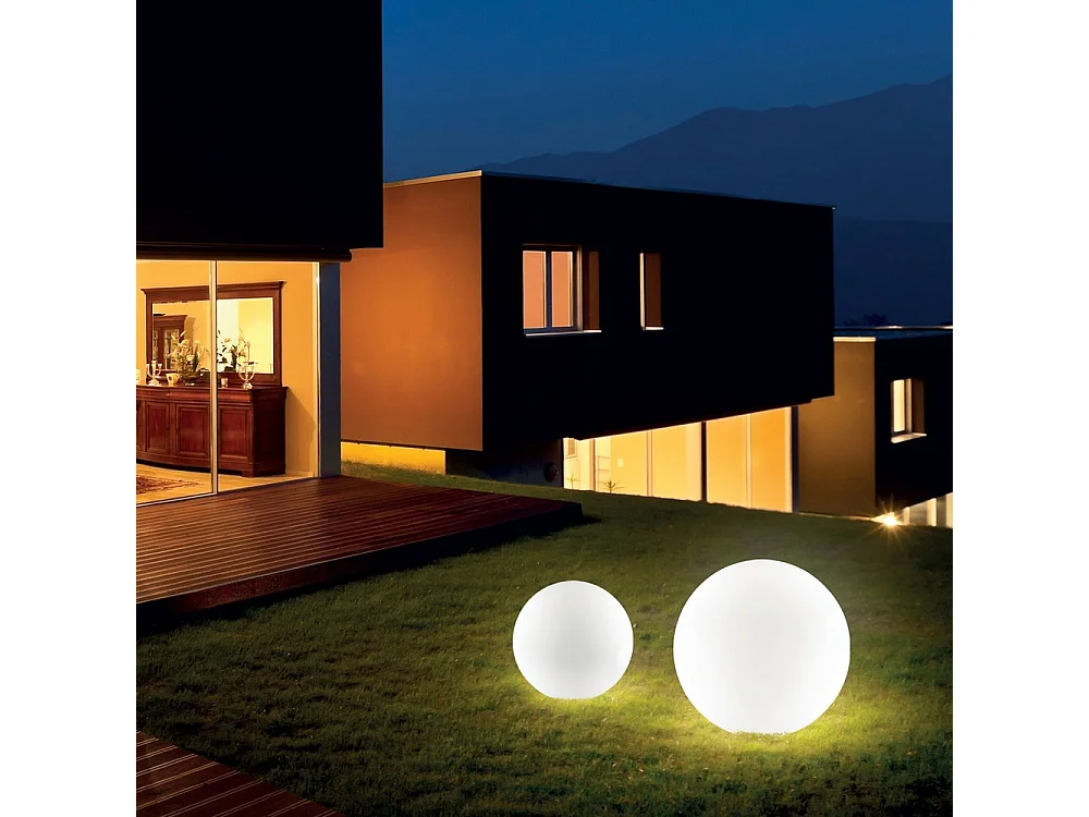Ideal Lux Sole - 1 luz de suelo para exteriores blanca