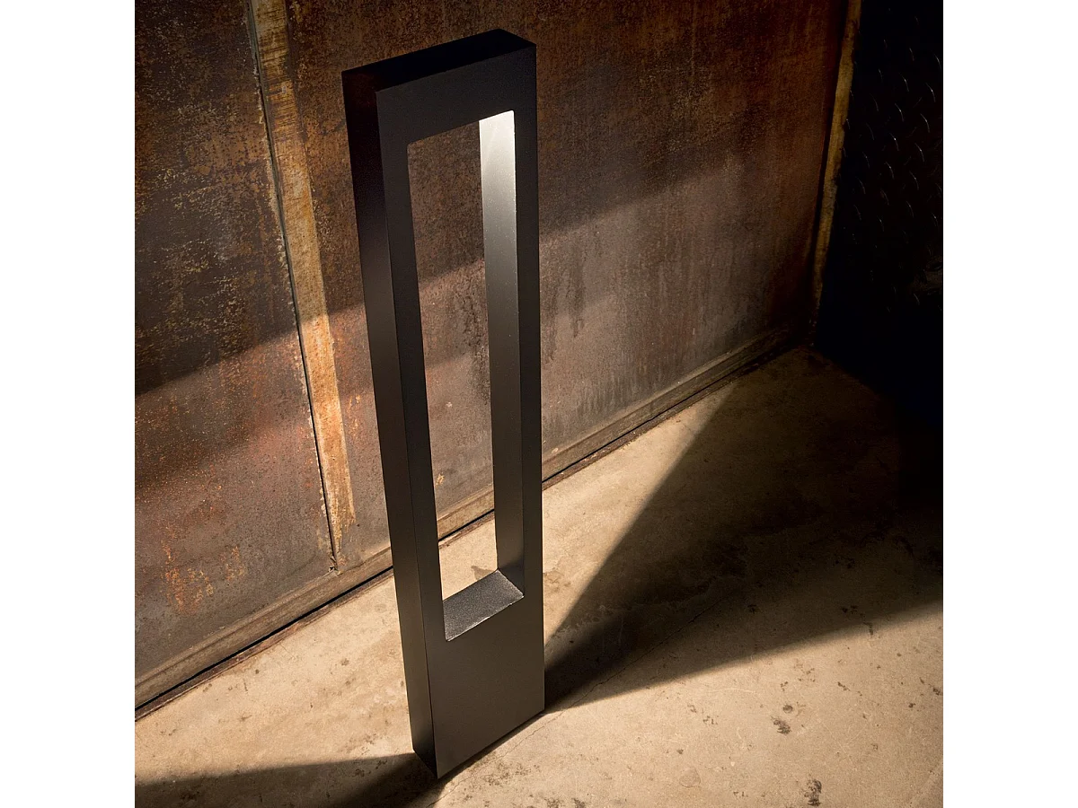 Ideal Lux Vega Borne d'extérieur à 1 ampoule noire IP44, G9