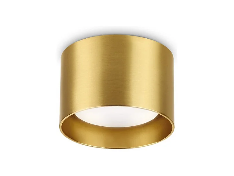 Ideal Lux SPIKE Rundes Aufbau-Abwärtsstrahler aus Messing