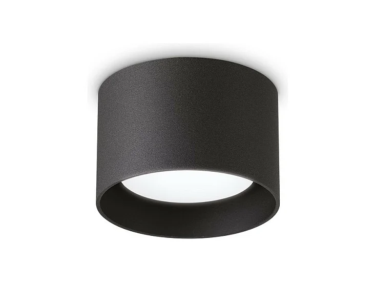 Ideal Lux SPIKE Downlight rond monté en surface noir