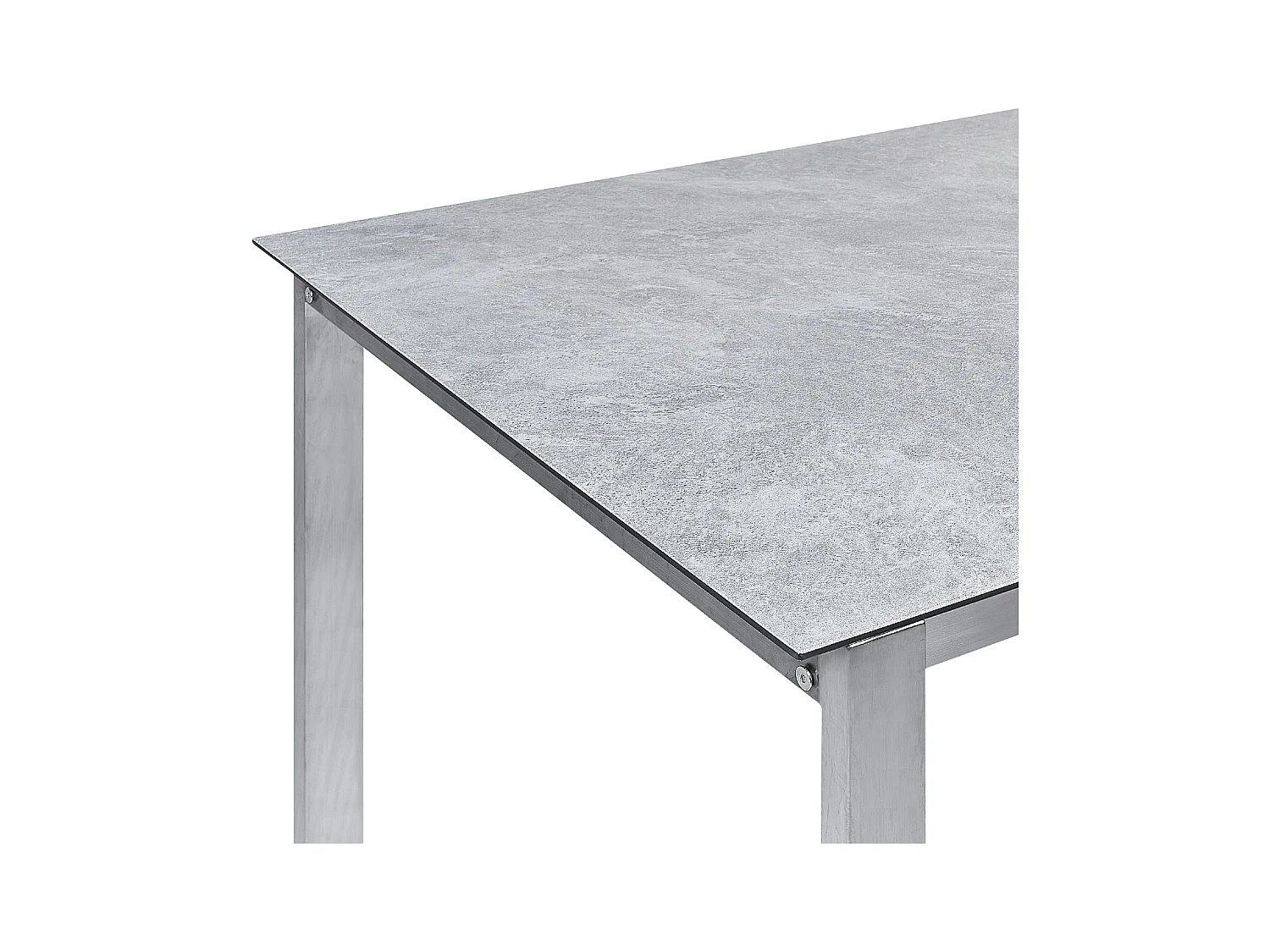 Tuin eettafel COSOLETO 180 cm 90 cm Glas Grijs