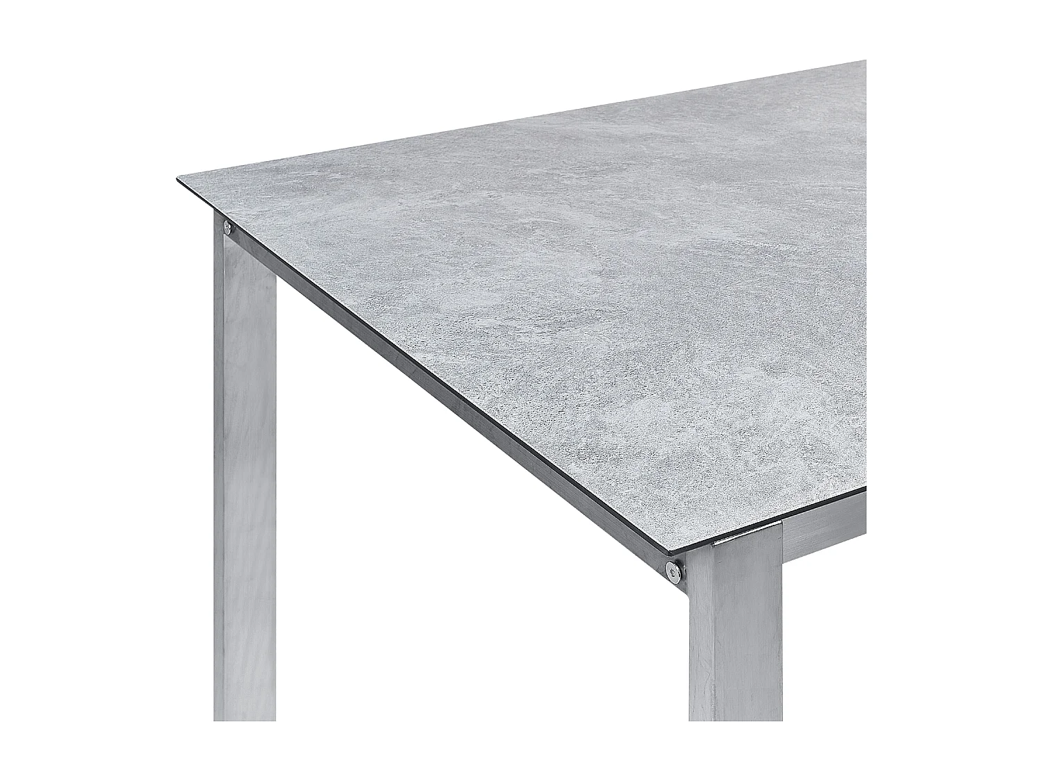 Table de salle à manger de jardin COSOLETO 180 cm 90 cm Verre Gris