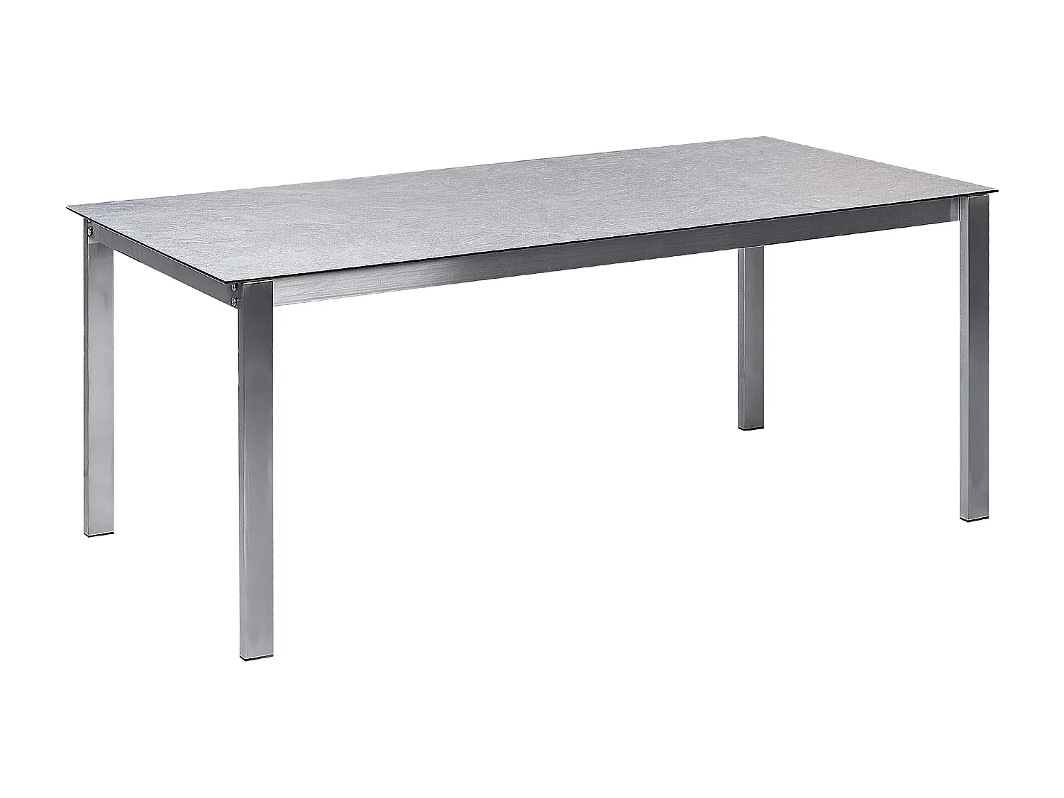 Gartentisch COSOLETO 180 cm 90 cm Glas Grau