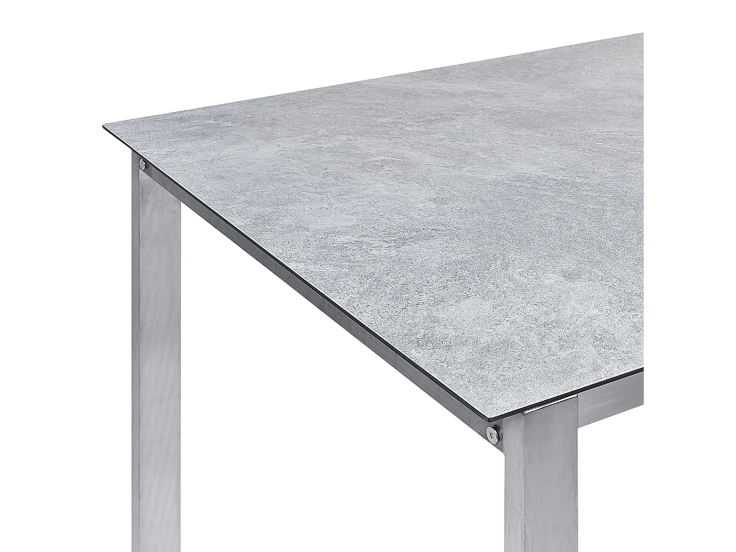 Gartentisch COSOLETO 180 cm 90 cm Glas Grau