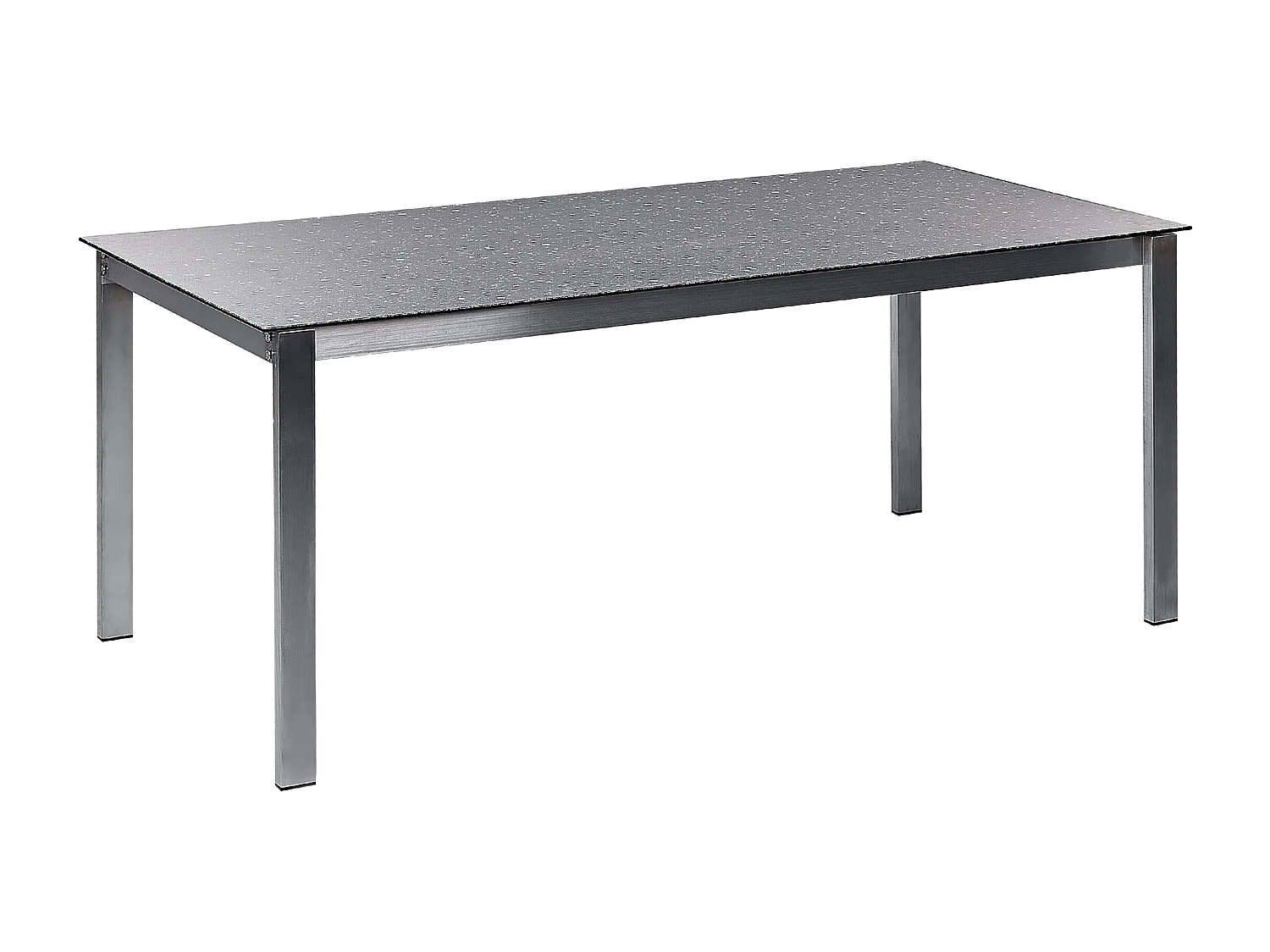 Tuin eettafel COSOLETO 180 cm 90 cm Glas Zwart