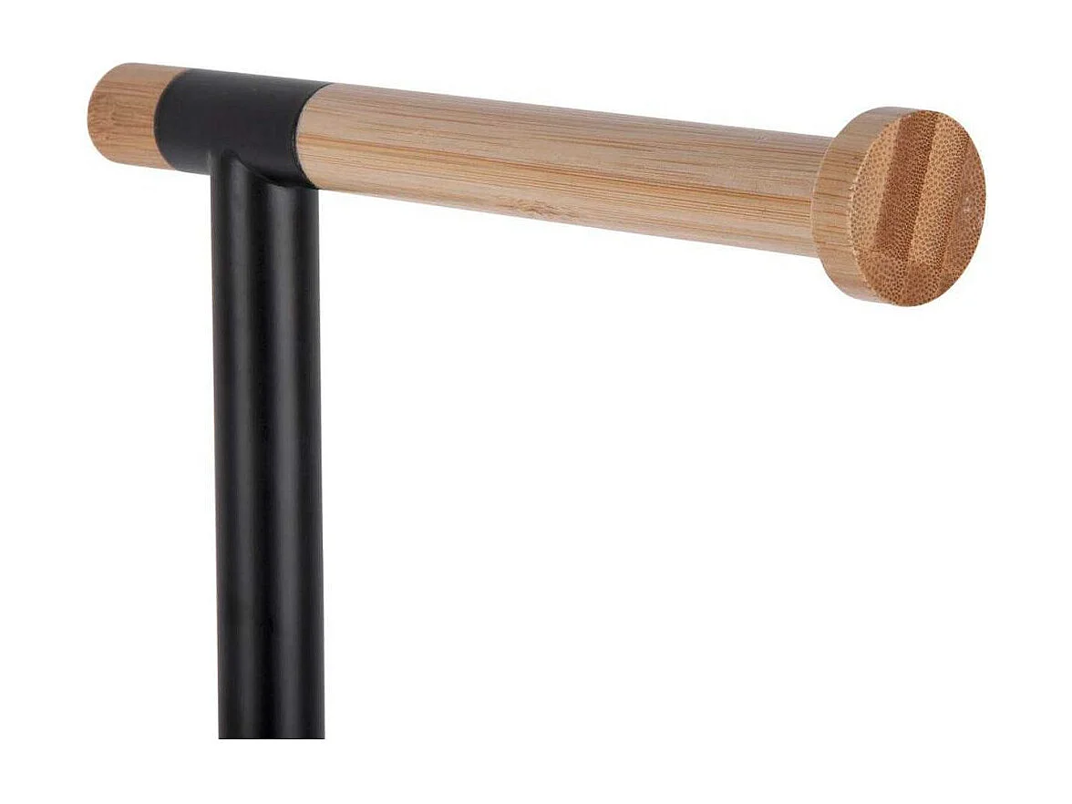 Porte papier-toilette et réserve Accent Deluxe H67cm Noir  Present Time