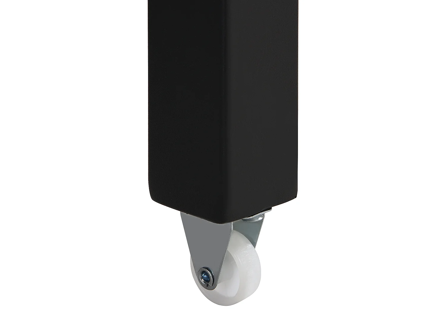 Konsolenschreibtisch ausziehbar mit 2 Schubladen - Schwarz & Holzfarben - LOAVIA