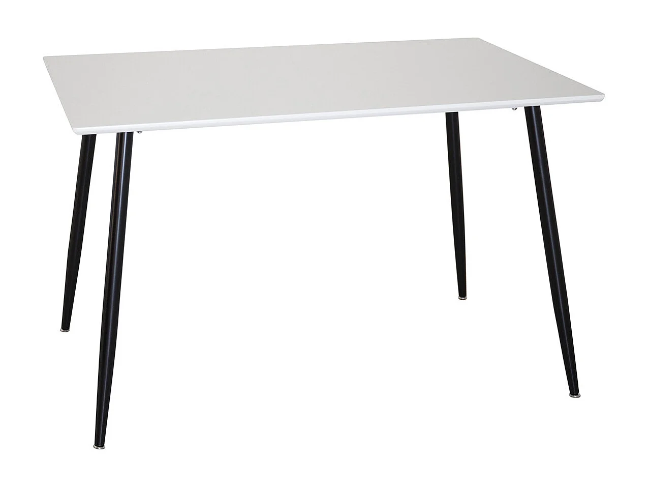 Table à Manger "Polar" 120cm Blanc & Noir