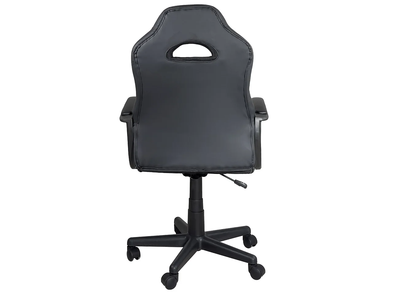 Chaise gamer junior hauteur réglable siège simili pivotant accoudoir rembourré WAN  (Noir rouge)