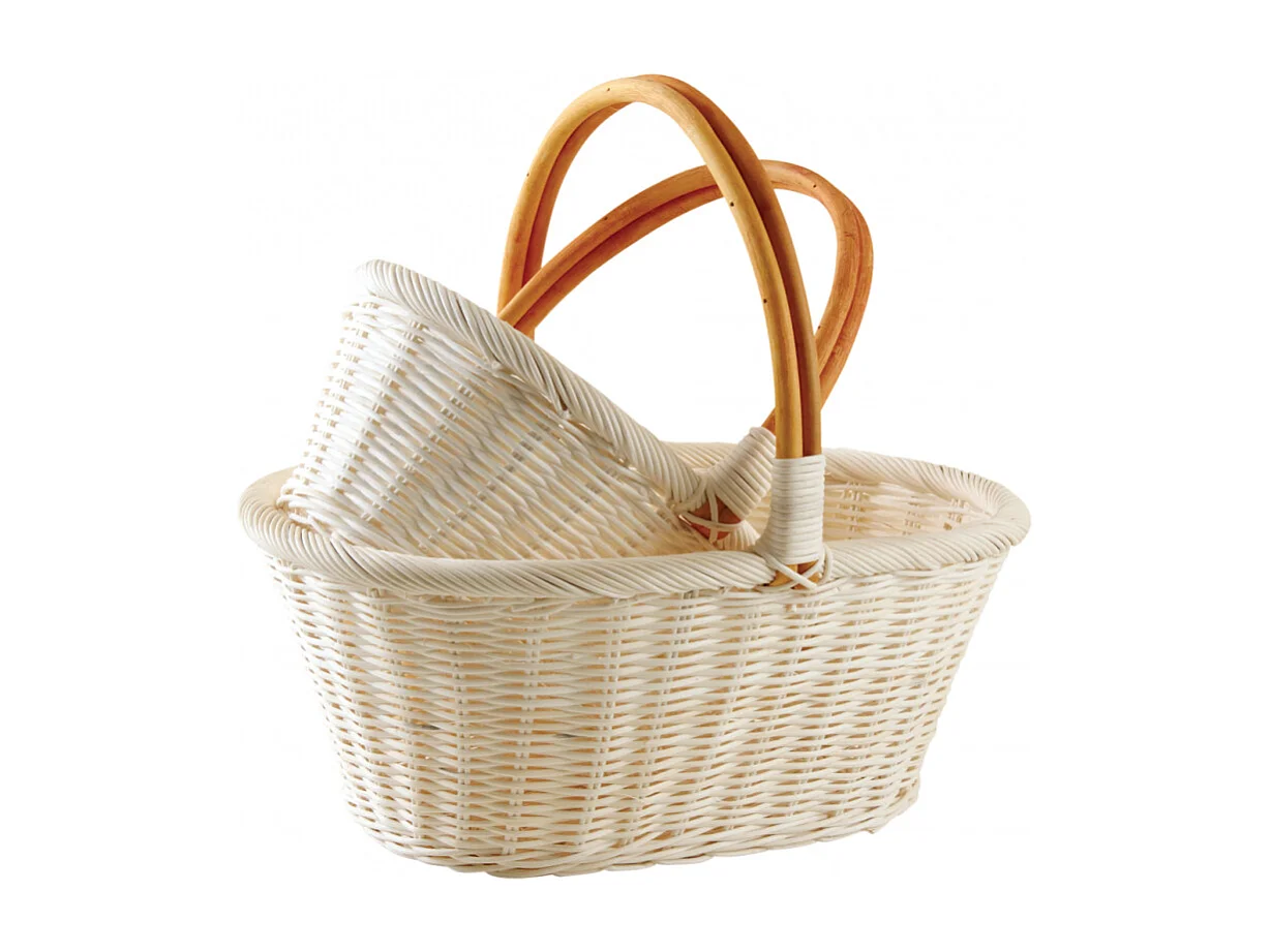 Duo de panier en rotin