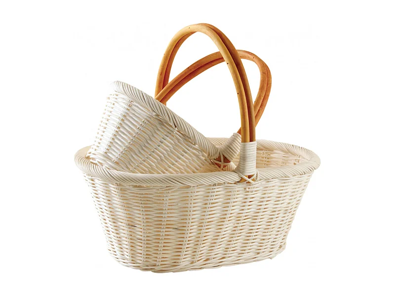 Duo de panier en rotin