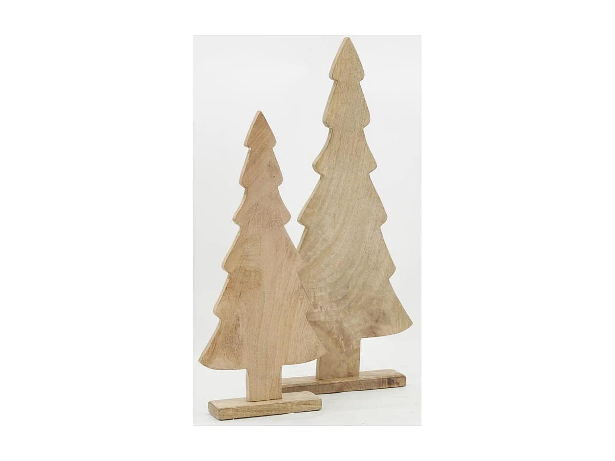 Grands sapins en manguier blanchi (lot de 2)
