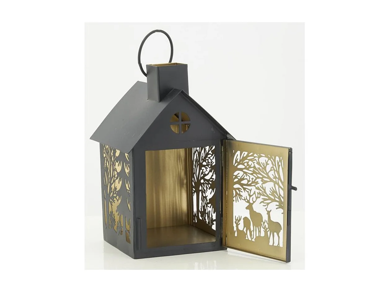 Lanterne en métal Maison Cerf