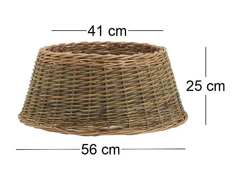 Cache-pied de sapin en osier 2 tons